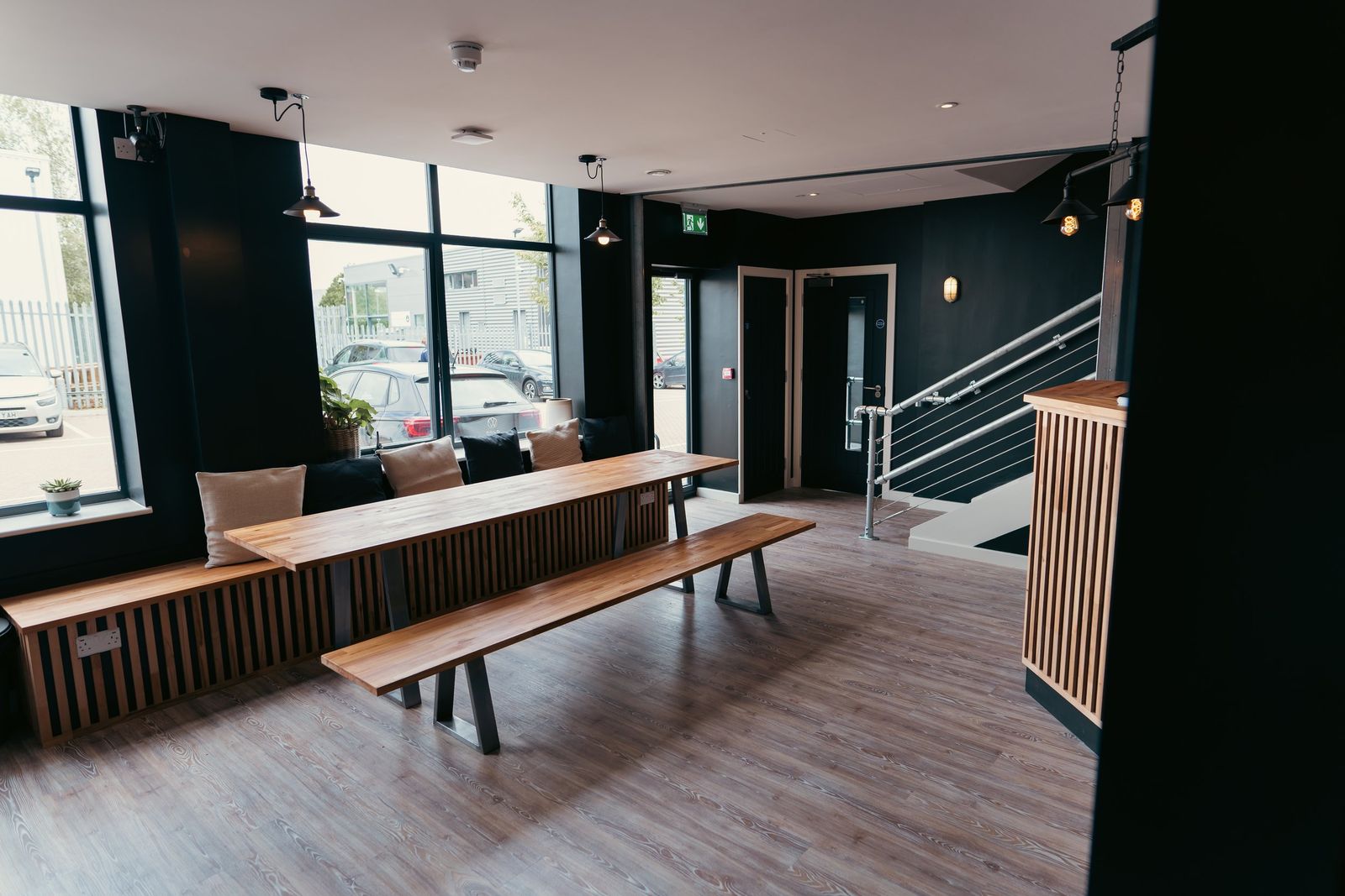 The members’ table, for a coffee after.