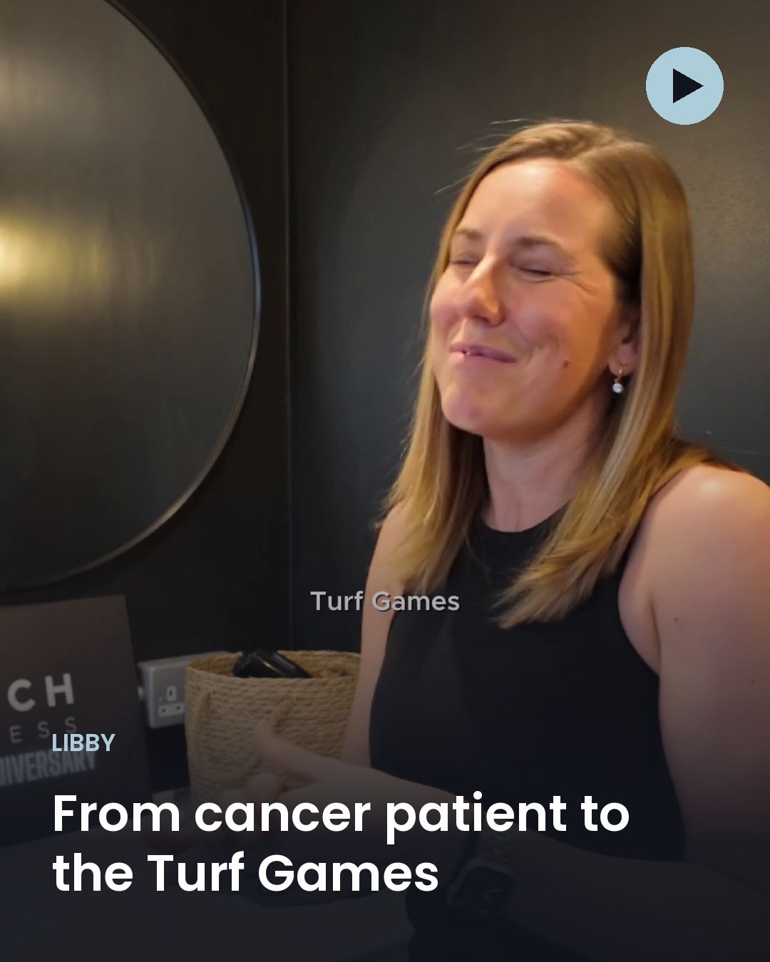 Libby: From cancer patient to the Turf Games